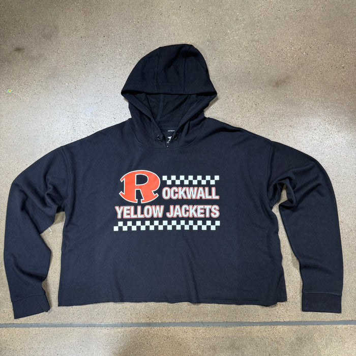 Jackets Checkered Crop Hoodie