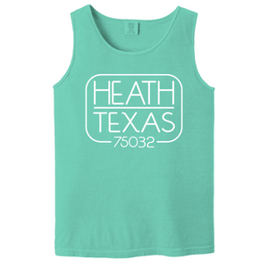 1055 CHALKY MINT COMFORT COLOR HEATH LICENSE PLATE TANK