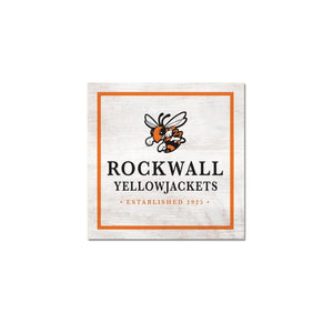 ROCKWALL YELLOW JACKETS ESTABLISHED 1925 SQUARE TABLE TOP
