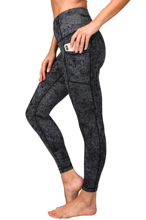Lux Marble High Waisted Ankle Leggings