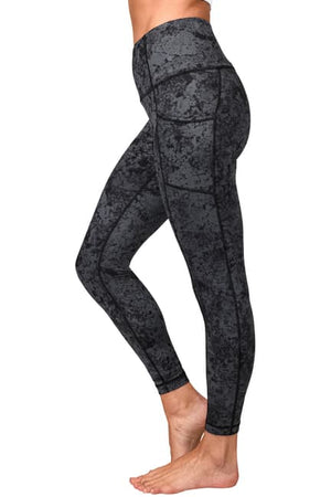Lux Marble High Waisted Ankle Leggings