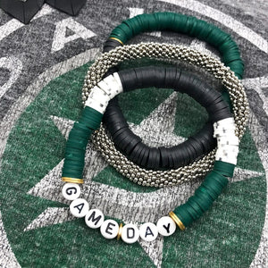 FanGlam Green Heishi Bracelet Collection