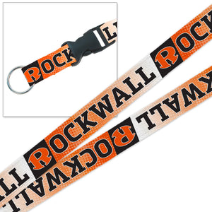 Rockwall Sublimated Lanyard With Buckle