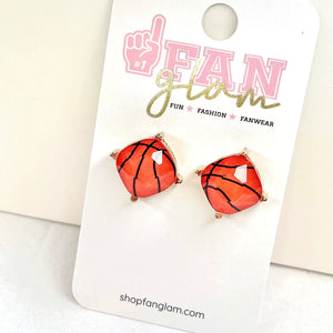 FanGlam Sports Ball Stud Earrings