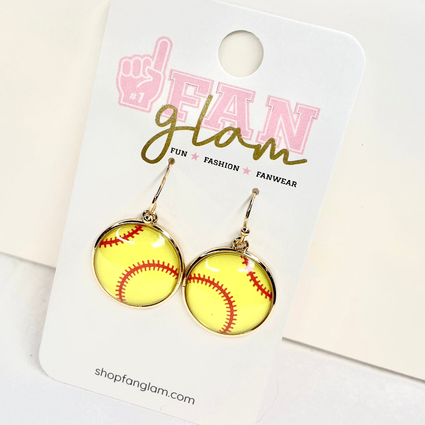 FanGlam Glitter Sports Dangle Earrings