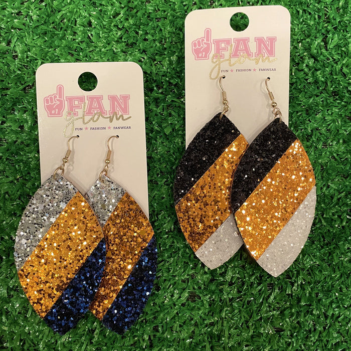 FanGlam Glitter Sports Dangle Earrings