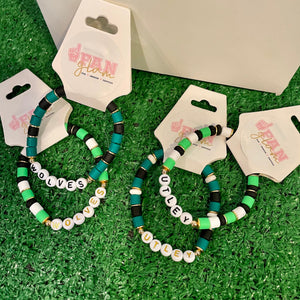 FanGlam Green Candy Confetti Bracelet Collection