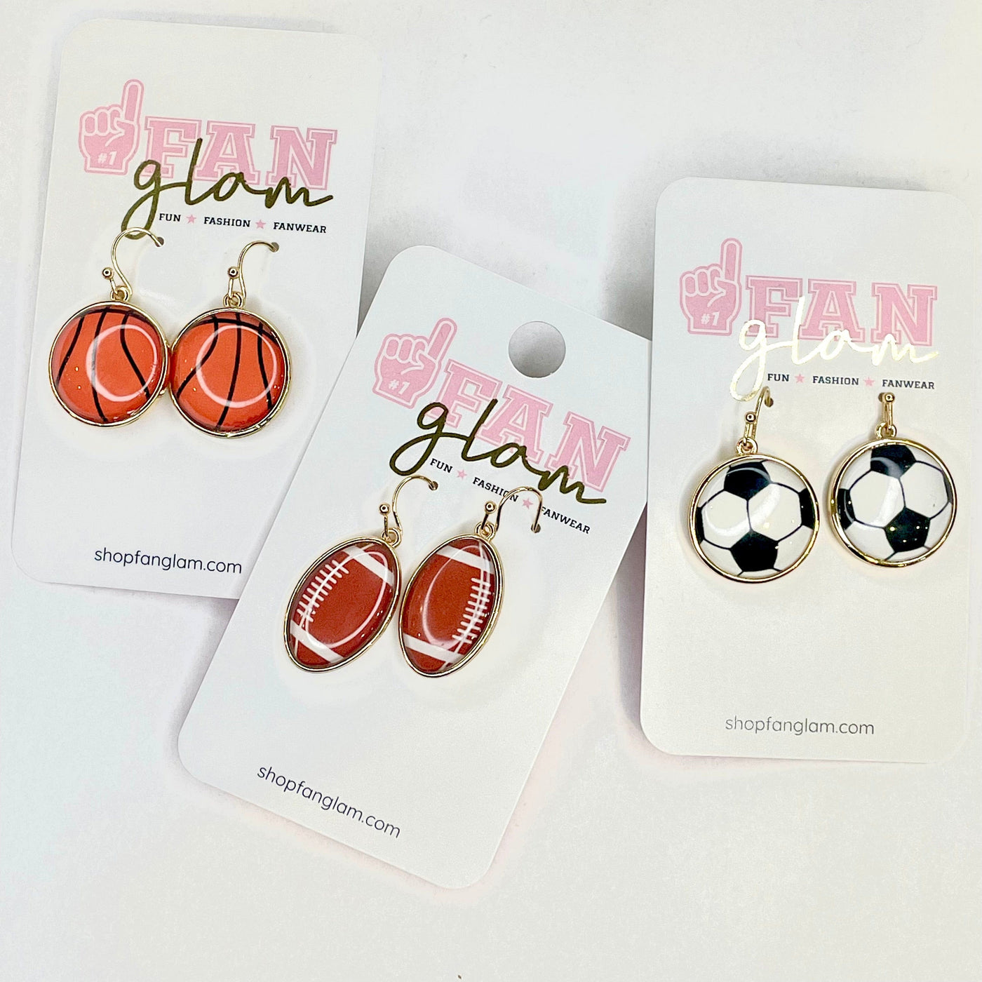 FanGlam Sports Ball Mini Dangle Earrings – AllSports Rockwall
