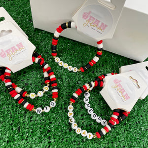 FanGlam Red Candy Confetti Bracelet Collection