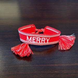 FanGlam Merry Tassle Cinch Bracelets
