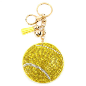 FanGlam Pave Rhinestone Sports Ball Key Chains
